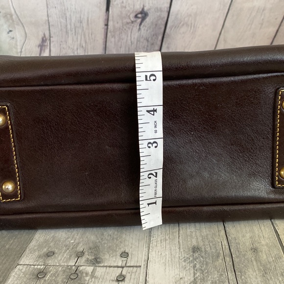 Green Dooney & Bourke Suede Quilted Leather Satchel Purse - Picture 15 of 15